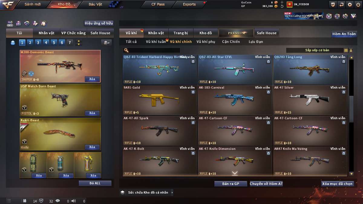 shop acc cf uy tin gia re
